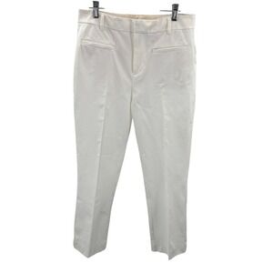 Maeve by Anthropologie White Tailored Cropped Ankle Dress Pants Womens 8 US